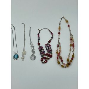 Assorted costume Jewelry adjustable, stones and beaded